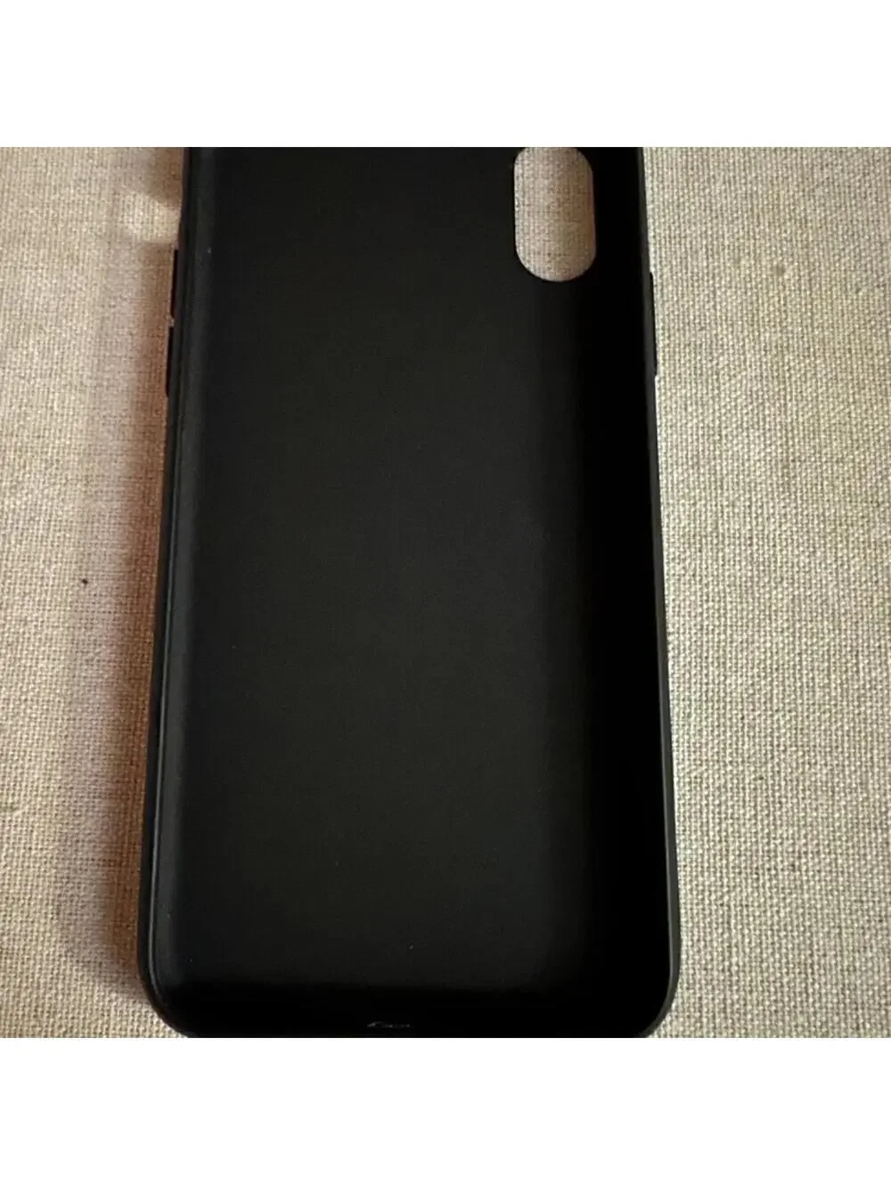 iPhone X black silicone case